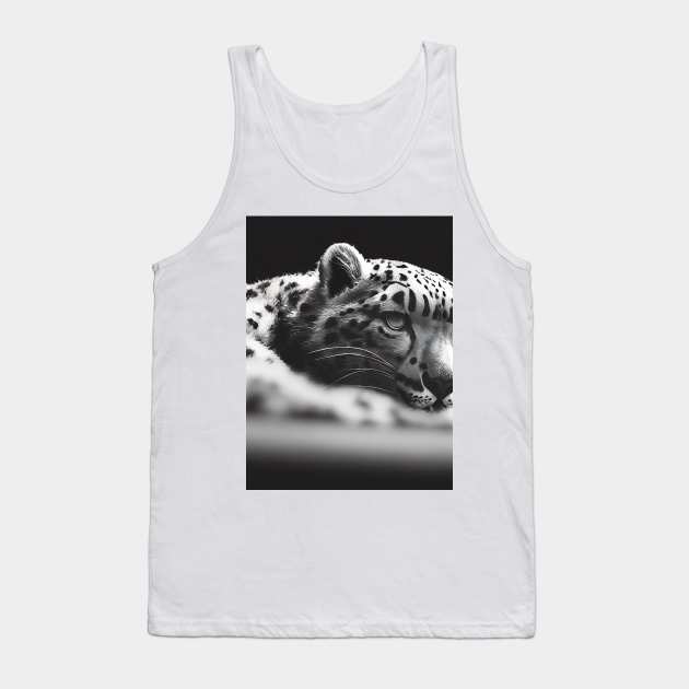 Tired Cute leopard lying down Tank Top by DyeruArt